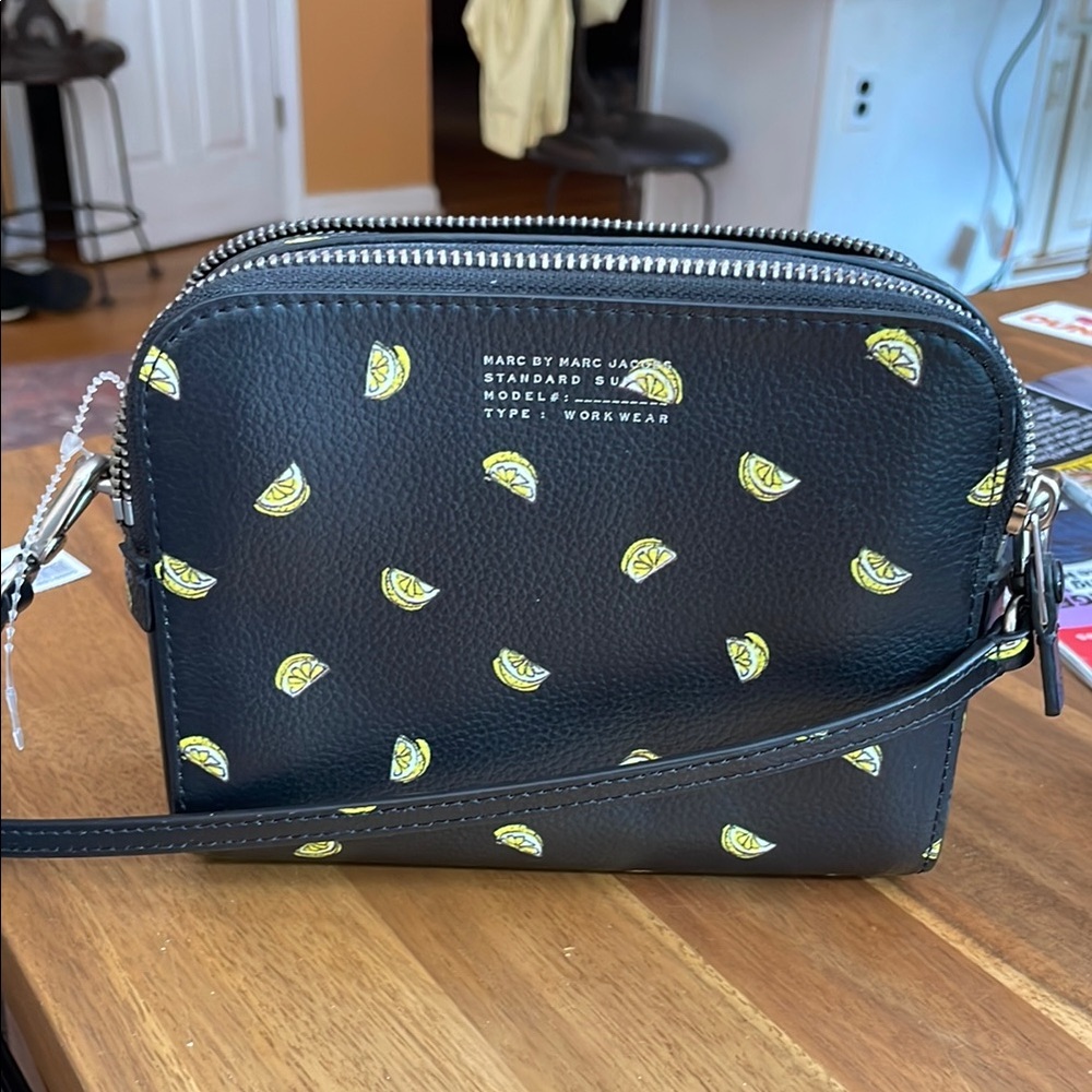 Marc by Marc Jacobs Navy Bag with Yellow Lemon Design